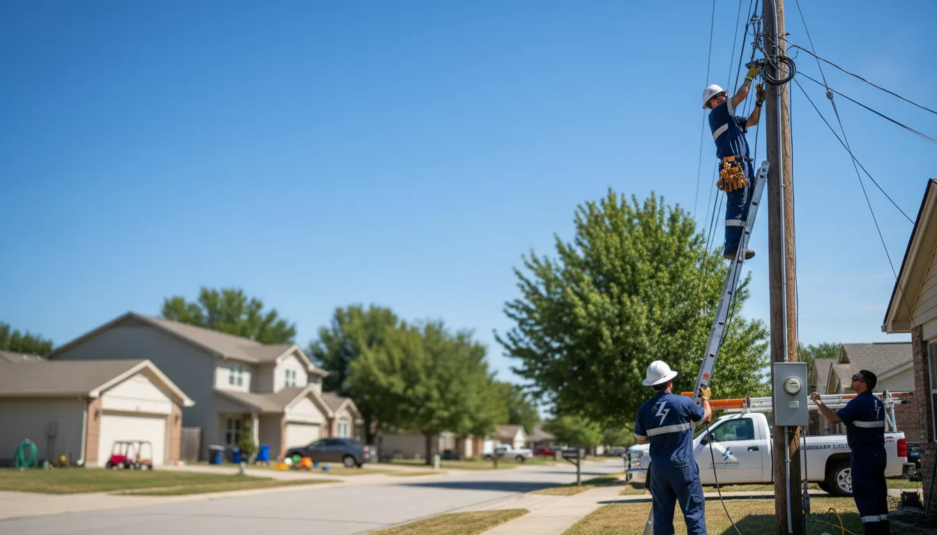 Residential electrician providing installation services in Wideman, AR